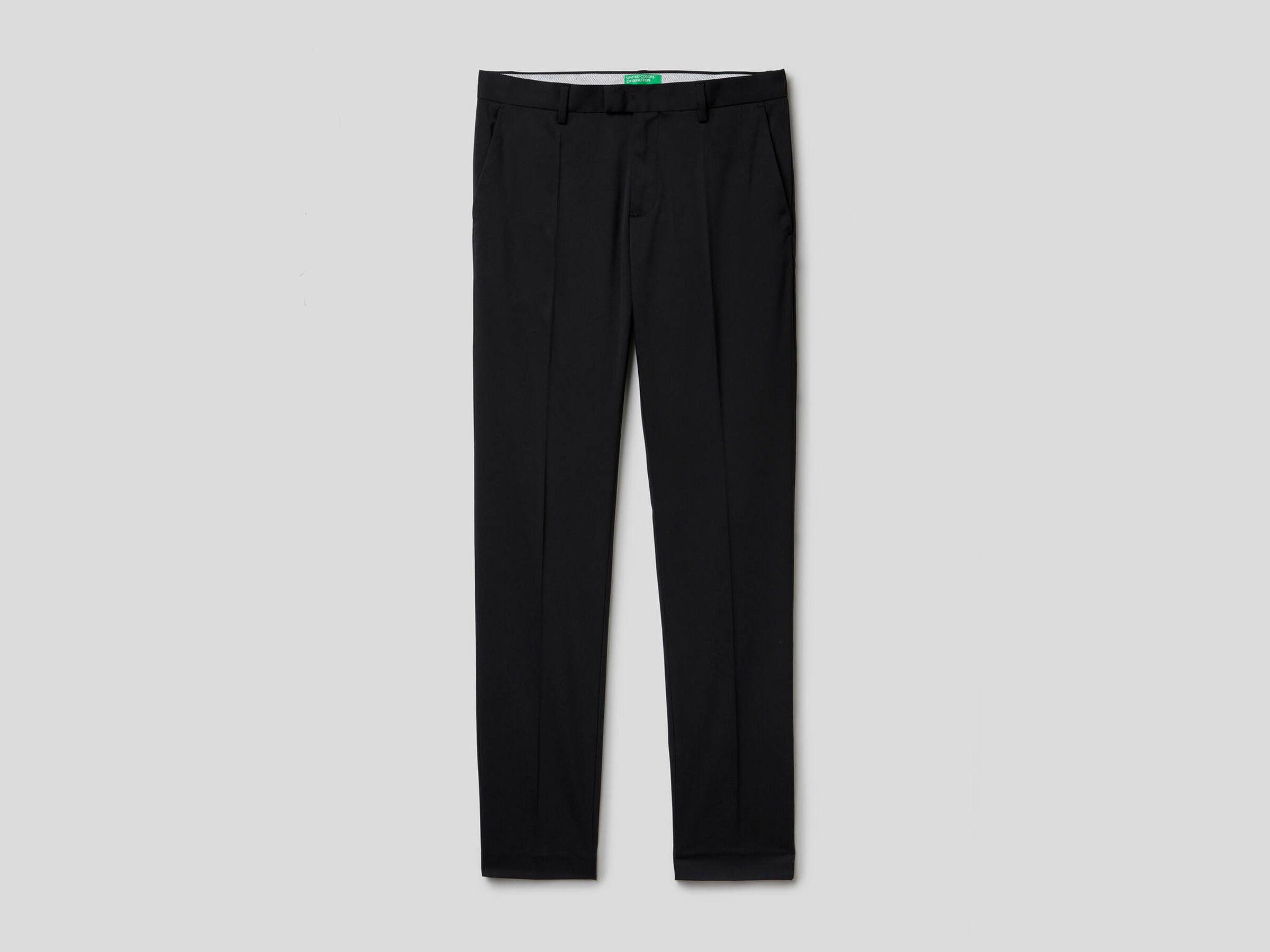 Slim fit trousers with crease Men image number 4